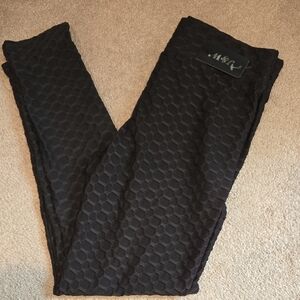 MSK Black Textured Leggings